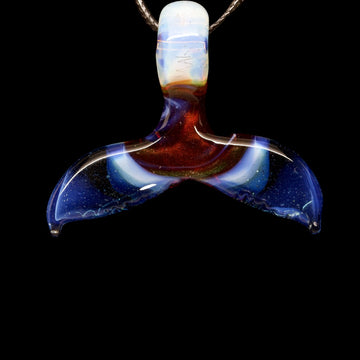Whale Tail Pendant lg1 by MAKO glass