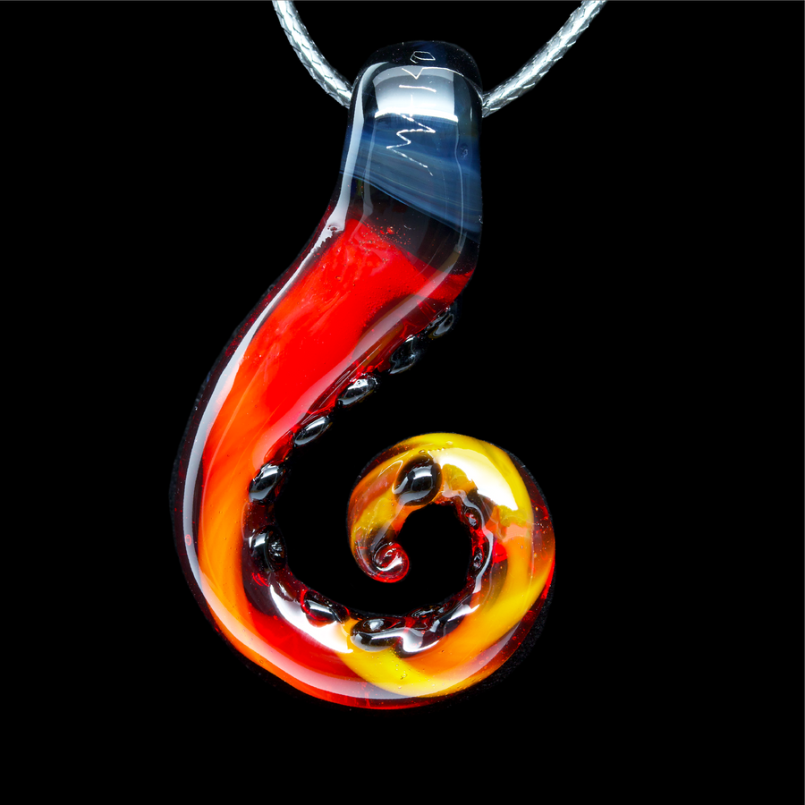 Octopus Tentacle #2 Pendant by MAKO glass