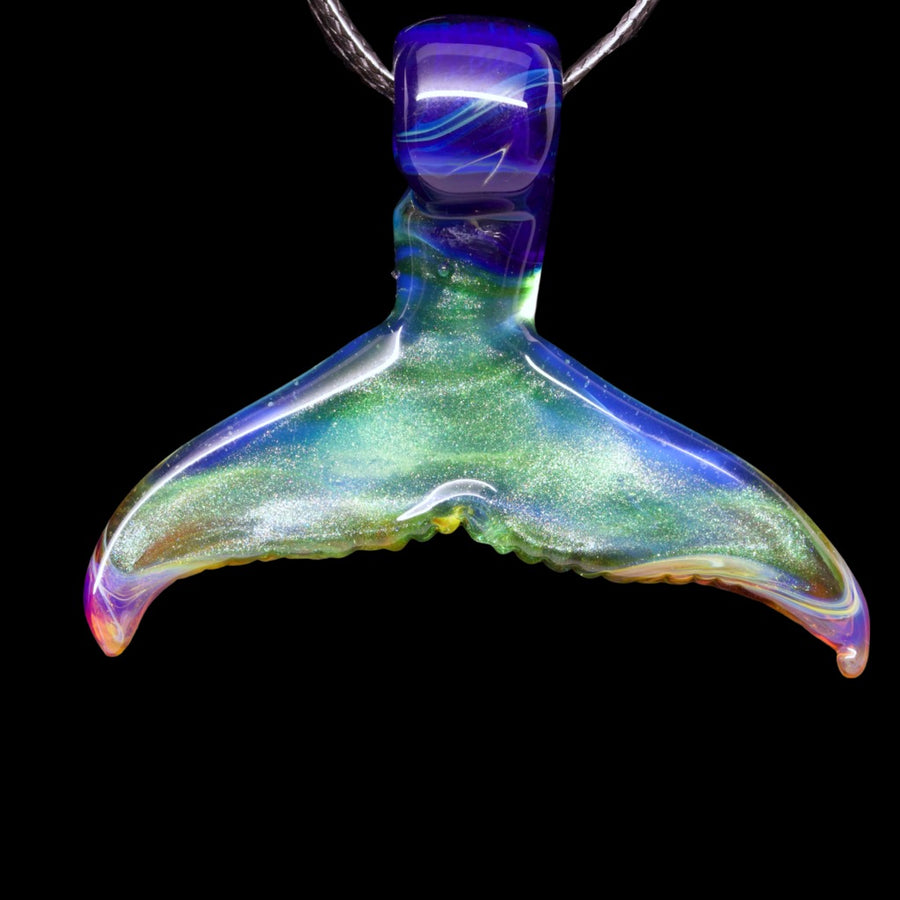 Whale Tail Pendant lg3 by MAKO glass