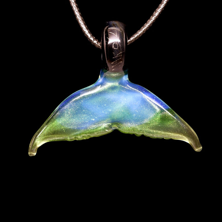 Whale Tail Pendant lg2 by MAKO glass