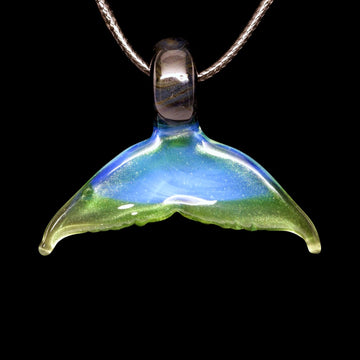 Whale Tail Pendant lg2 by MAKO glass