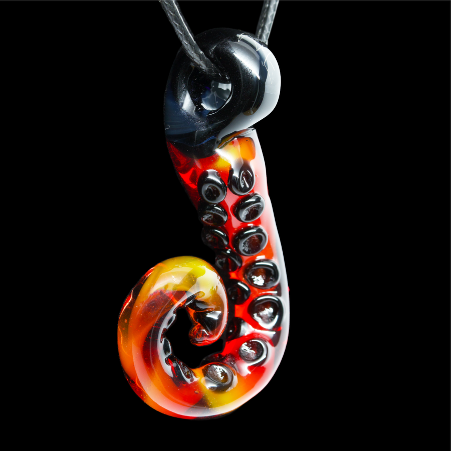 Octopus Tentacle #2 Pendant by MAKO glass