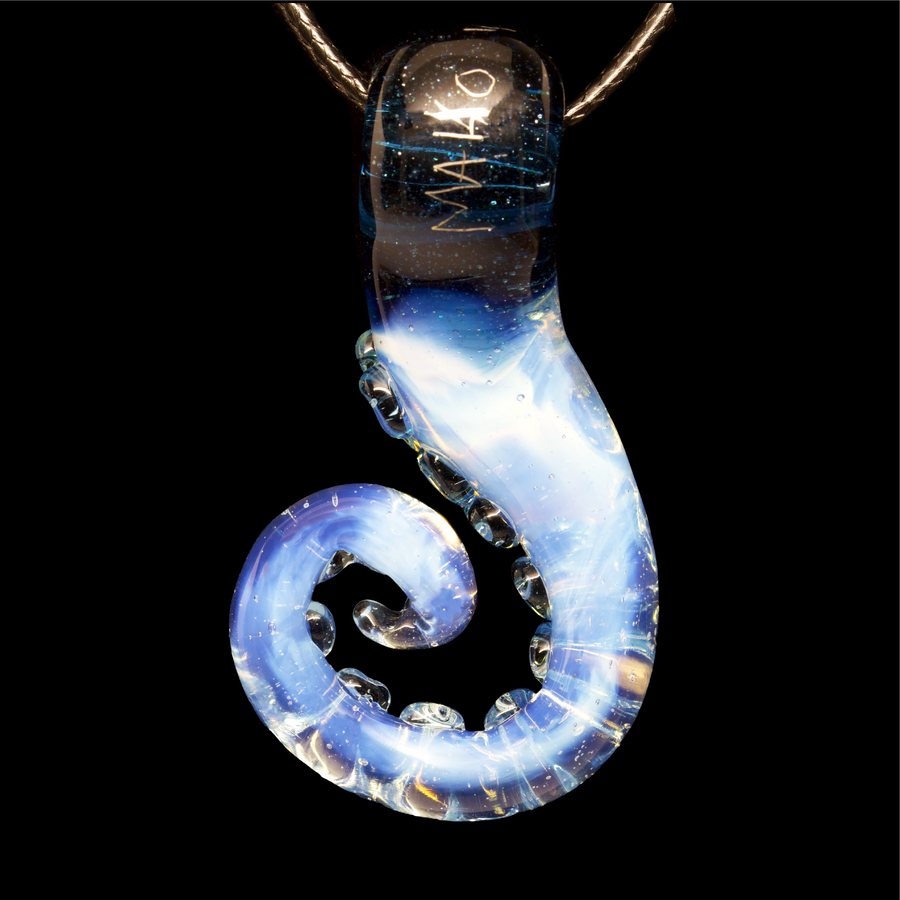 Octopus Tentacle #3 Pendant by MAKO glass