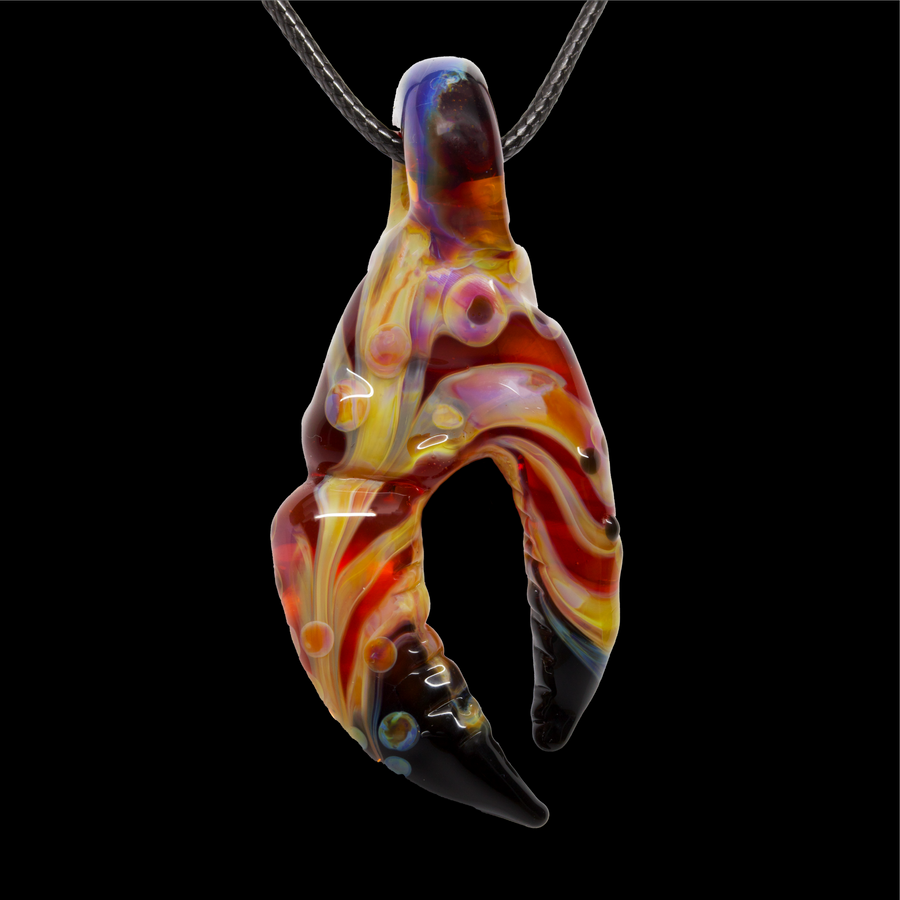 Crab Claw #2 Pendant by MAKO glass
