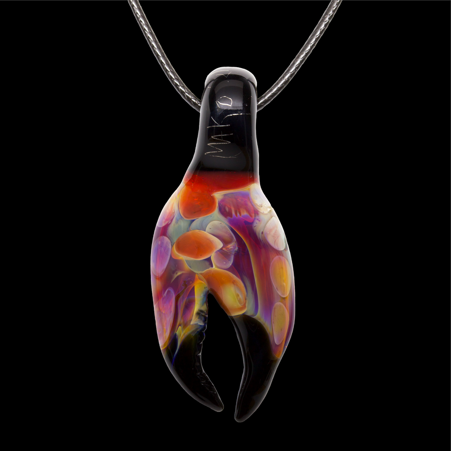 Crab Claw #3 Pendant by MAKO glass
